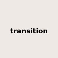 transition是什么意思