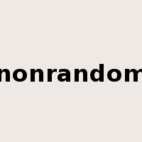 nonrandom是什么意思