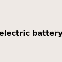 electric battery是什么意思