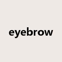 eyebrow是什么意思