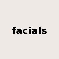 facials是什么意思