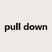 pull down是什么意思