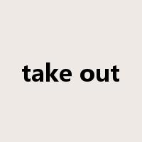 take out是什么意思