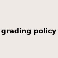 grading policy是什么意思