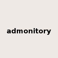 admonitory是什么意思