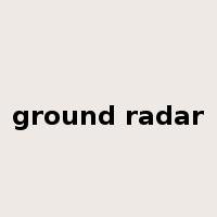 ground radar是什么意思