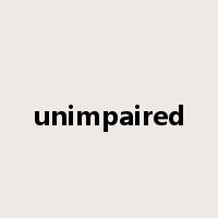 unimpaired