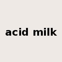 acid milk是什么意思