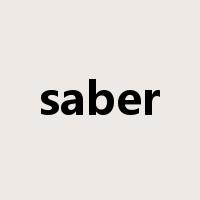 saber是什么意思