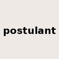postulant是什么意思