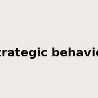 strategic behavior是什么意思