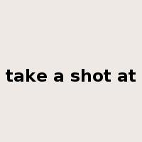 take a shot at是什么意思