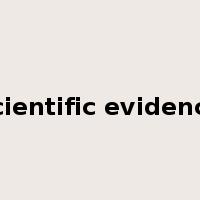 scientific evidence是什么意思