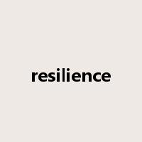 resilience是什么意思