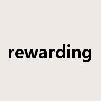 rewarding是什么意思