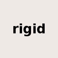 rigid是什么意思