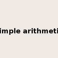 simple arithmetic是什么意思