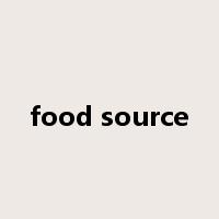 food source是什么意思