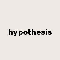 hypothesis是什么意思