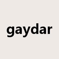 gaydar是什么意思