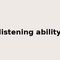 listening ability是什么意思