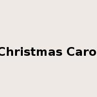 Christmas Carol是什么意思