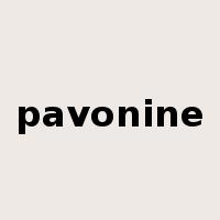 pavonine是什么意思