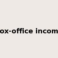 box-office income是什么意思