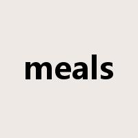meals是什么意思