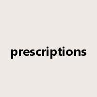 prescriptions是什么意思