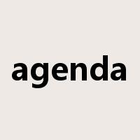 agenda是什么意思