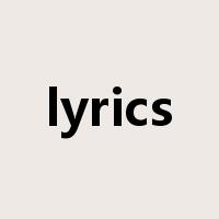 lyrics是什么意思