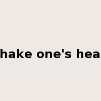 shake one's head是什么意思