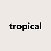 tropical是什么意思