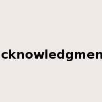 acknowledgment是什么意思