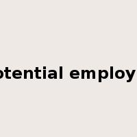 potential employer是什么意思