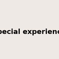 special experience是什么意思