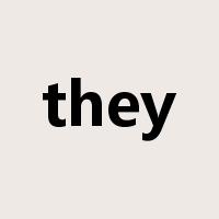 they是什么意思