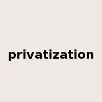 privatization是什么意思