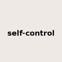 self-control是什么意思