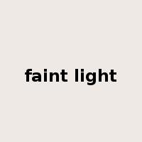 faint light是什么意思