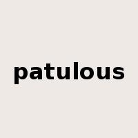 patulous是什么意思