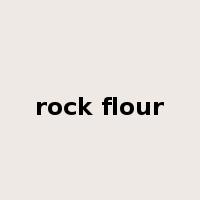 rock flour是什么意思