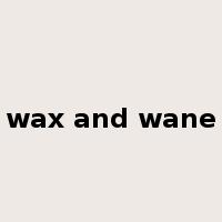 wax and wane是什么意思