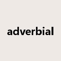 adverbial是什么意思