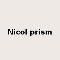 Nicol prism是什么意思