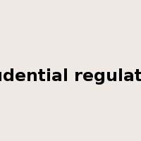 prudential regulation是什么意思