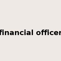 financial officer是什么意思