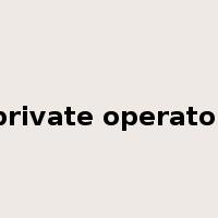 private operator是什么意思