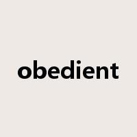 obedient是什么意思